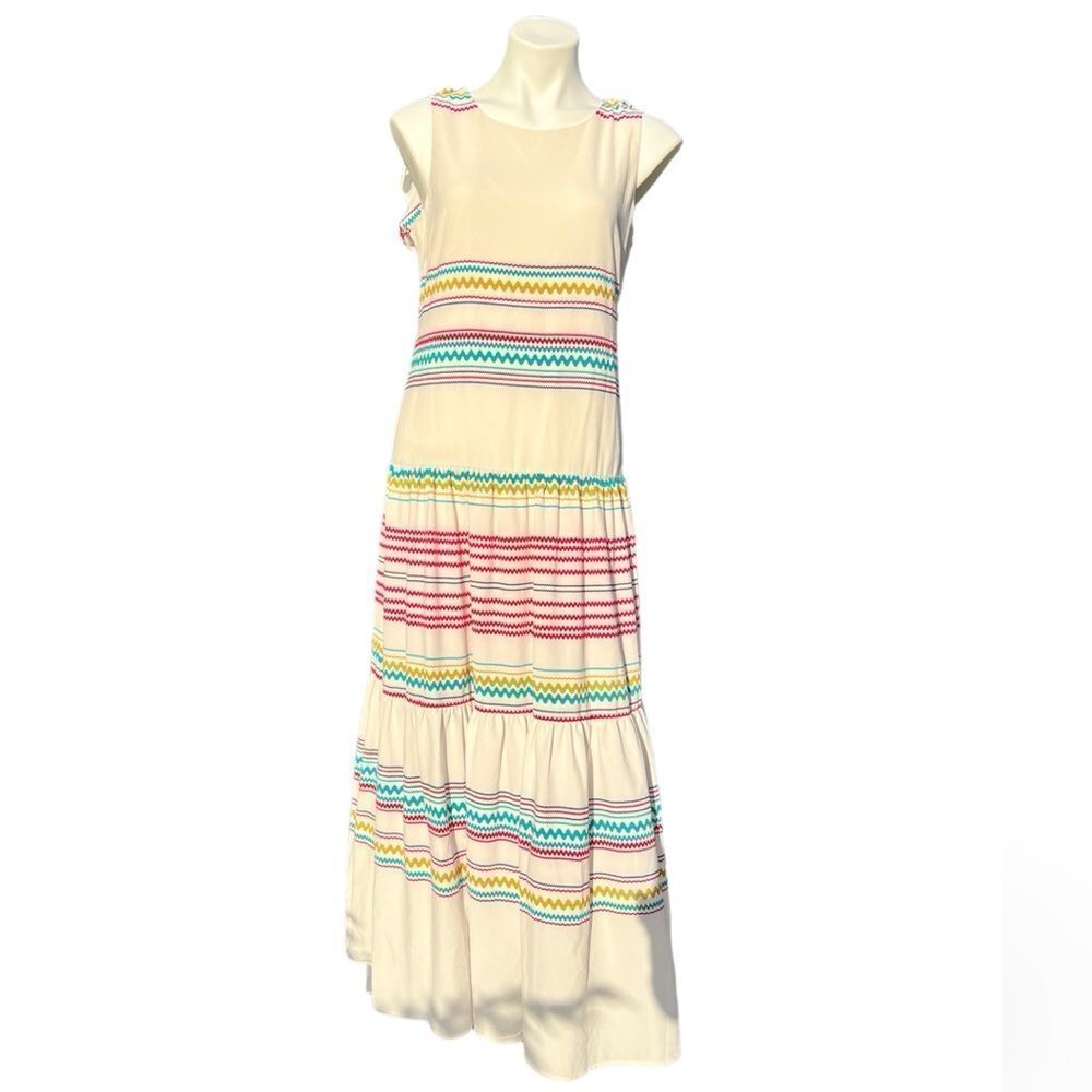 Violet Weekend Boho Style Sleeveless Stripe Maxi Dress New Size Medium